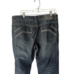 POSTAGE Mens Dark Wash Straight Leg‎ Jeans Size 36x36 Modern Baggy Denim